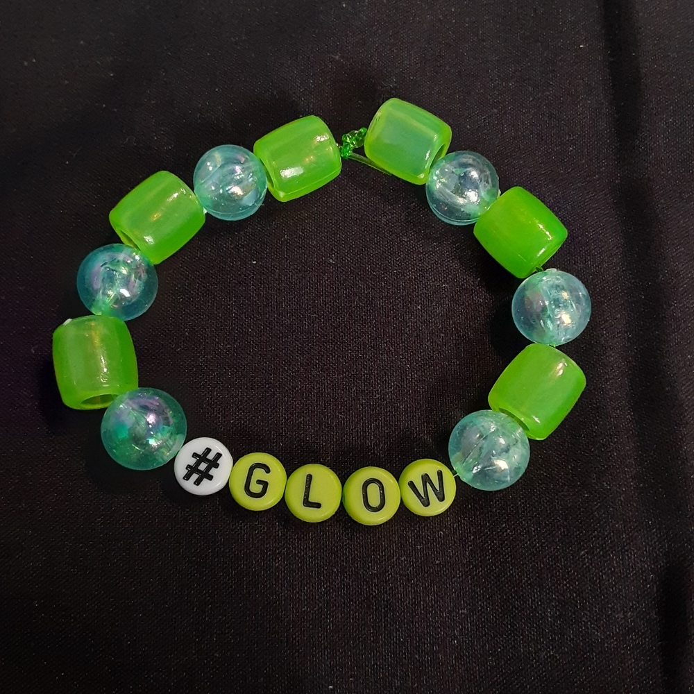 Glow in the dark handmade bracelet